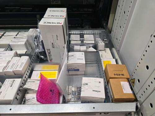 Divider of Tray 2015 - Keyence Sensor Cables, Recievers, Sensors, Switches, etc.