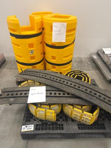Column guards and speed bumpers