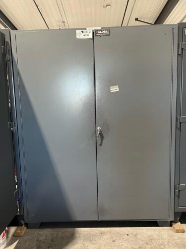Global Industrial Heavy-Duty Industrial Storage Cabinet &ndash; Double Door (Without Contents)