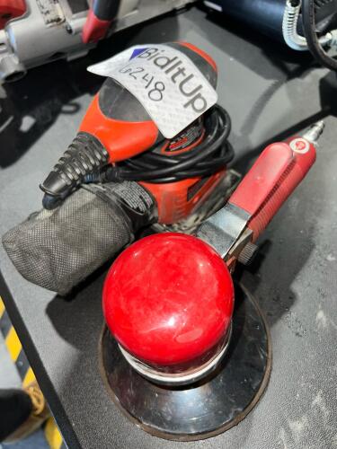 Industrial Sander Lot &ndash; Electric Orbital Sander & Pneumatic Disc Sander, Shop Tools