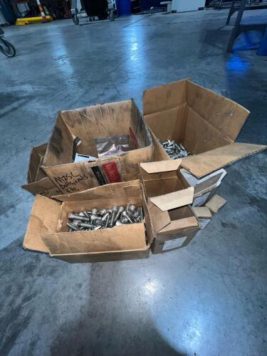 Assorted Industrial Fasteners Lot &ndash; Hex Bolts, Socket Head Cap Screws, Nuts & Washers (Mixed Sizes)