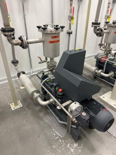 Busch NC 0100 B L03 ZZRX Rotary Screw Vacuum Pump w/ Filter Chambers