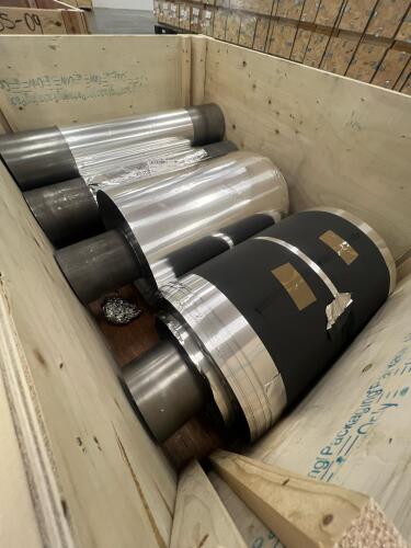 (5) Industrial Precision Cylindrical Metal Drums / Sleeves &ndash; Battery Manufacturing Process Tooling