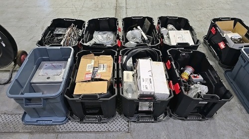 (8) Boxes of Misc. MRO Supplies - Motors, Drives, Switches, etc.