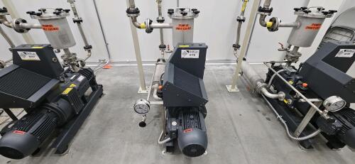 Busch NC 0100 B L03 ZZRX Rotary Screw Vacuum Pump w/ Filter Chambers
