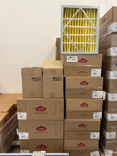 Pallet of (2) Airguard DP Max pleated air filters, AND (18) Airguard Vari-Pak rigid cell air filters