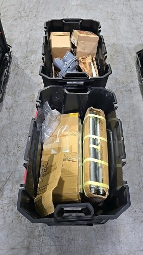 (2) Boxes of Misc. ECOAT Oven Parts - Conveyor Line Parts, Gas Controls