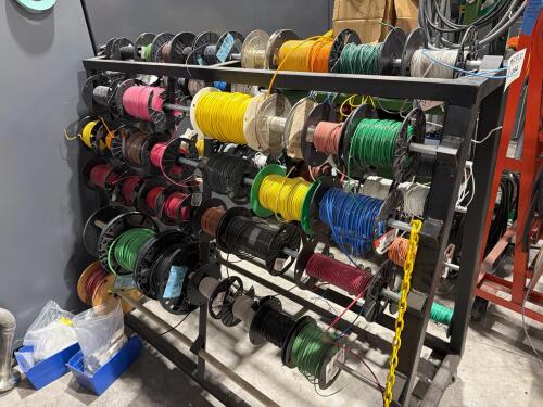 Steel Rack of Electrical Wiring Spools