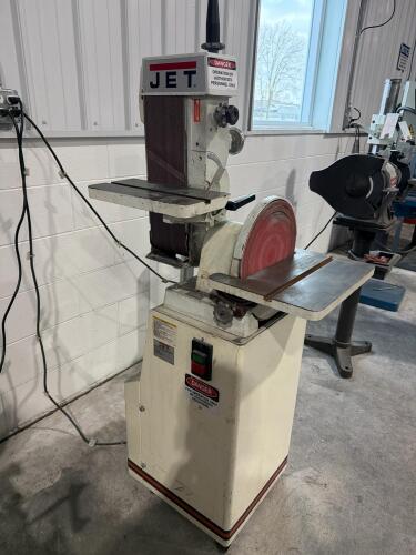 Jet Model No. J-4200A Combination Belt & Disc Finishing Machine