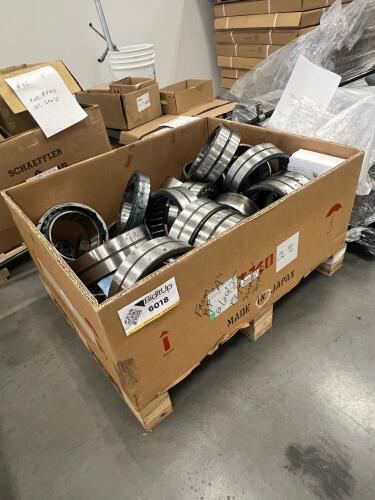Assorted Industrial Roller Bearings & Bearing Components &ndash; Mixed Sizes, Heavy-Duty Steel Lot