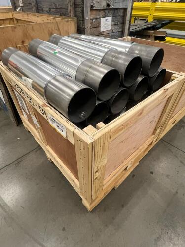(20) Industrial Precision Cylindrical Metal Drums / Sleeves &ndash; Battery Manufacturing Process Tooling