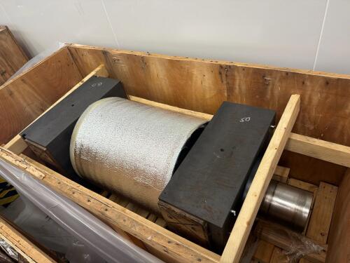 Cylindrical Roll Press Drum with Heavy-Duty Industrial Bearings
