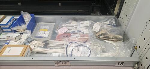Divider Tray of 2018- Punch Shoulders, Heater Elements, Degassing Heat Sensors, Pin Probes, Silicone Rubber Sheets, Heater Cartridge, Chamfer Tools,