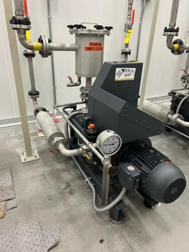 Busch NC 0100 B L03 ZZRX Rotary Screw Vacuum Pump w/ Filter Chambers