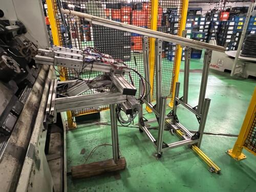 Pneumatic Wire Transfer & Positioning Assembly w/ Linear Slide Actuators &ndash; Automated Bending Cell Component