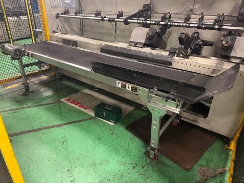 PCI Conveyor with Boston Gear 700 Series worm gear speed reducer.