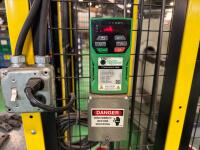 2020 AIM CNC wire bending machine, wire feeder, and AIM conveyor C24 - 18