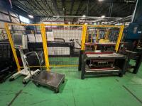 AGS Modular Industrial Safety Fencing System &ndash; Yellow Steel Machine Guard Panels &ndash; Welded Wire Mesh Perimeter Barrier &ndash; Heavy Duty Bolt-Together Safety Enclosure - 10