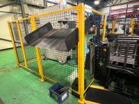 AGS Modular Industrial Safety Fencing System &ndash; Yellow Steel Machine Guard Panels &ndash; Welded Wire Mesh Perimeter Barrier &ndash; Heavy Duty Bolt-Together Safety Enclosure - 11