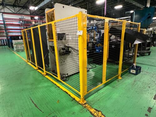 AGS Modular Industrial Safety Fencing System – Yellow Steel Machine ...