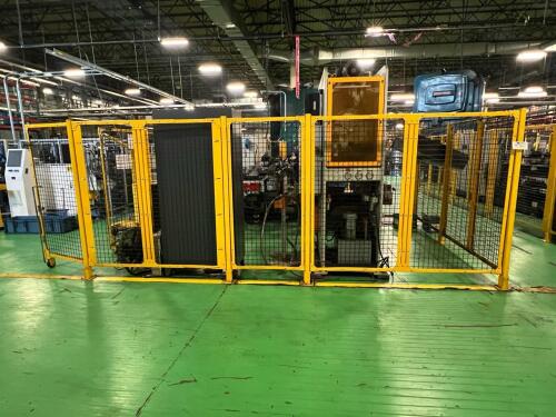 AGS Modular Industrial Safety Fencing System – Yellow Steel Machine ...