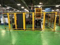 AGS Modular Industrial Safety Fencing System &ndash; Yellow Steel Machine Guard Panels &ndash; Welded Wire Mesh Perimeter Barrier &ndash; Heavy Duty Bolt-Together Safety Enclosure - 13