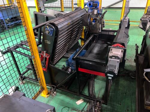 UTE Automated Tube Loader & Seam Orientation System &ndash; Powered Infeed Conveyor &ndash; Rotary Index Drum &ndash; Seam Find Cycle &ndash; Servo / Gearmotor Driven