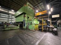 2010 1200 Ton AIDA Transfer Stamping Press, Model TMX-S2-12000