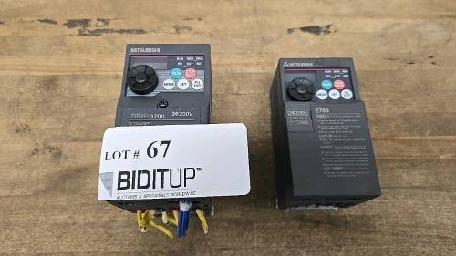 (2) Mitsubishi Electric Inverters - #FR-E720-015-NA and #FR-D720-0. 4K