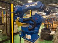 Yaskawa Motoman industrial robot arm, And Yaskawa Motoman YRC1000/GP12 industrial robot controller cabinet/ remote - 2