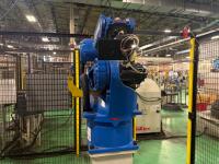 Yaskawa Motoman industrial robot arm, And Yaskawa Motoman YRC1000/GP12 industrial robot controller cabinet/ remote - 3
