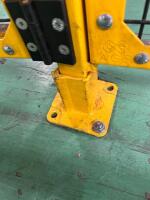 AGS Modular Industrial Safety Fencing System &ndash; Yellow Steel Machine Guard Panels &ndash; Welded Wire Mesh Perimeter Barrier &ndash; Heavy Duty Bolt-Together Safety Enclosure - 14