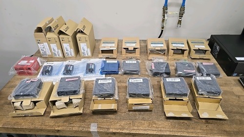 Assorted Mitsubishi Melsec PLC Modules, Inverter, Power Supply, etc.