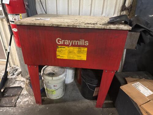 Graymills parts cleaning machine
