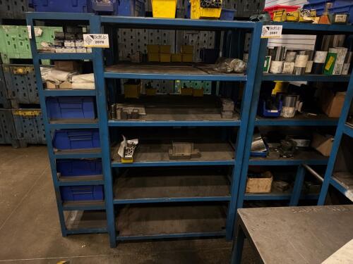Steel frame storage shelf (Contents not included)