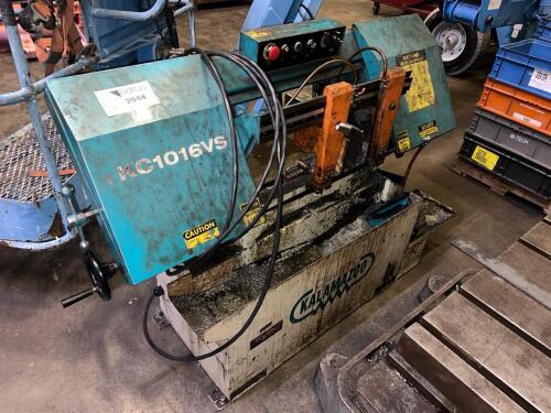 Kalamazoo KC1016VS Horizontal Metal Cutting Bandsaw, 10&rdquo; x 16&rdquo; Capacity, Coolant System, 2 HP, 460V Industrial Bandsaw