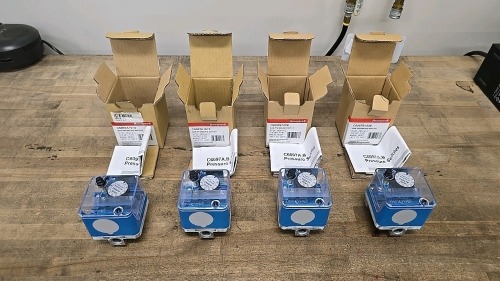 (4) Honeywell #C6097 Gas Pressure Switches