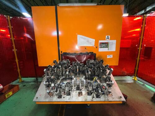 Custom Multi-Station Rotary Assembly / Welding Fixture Table with Indexing Drive & Gear Reducer