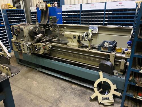 Baileigh Industrial Heavy-Duty Engine Lathe with Mitutoyo Digital Readout (DRO), 3-Jaw Chuck, Tailstock & Quick-Change Gearbox