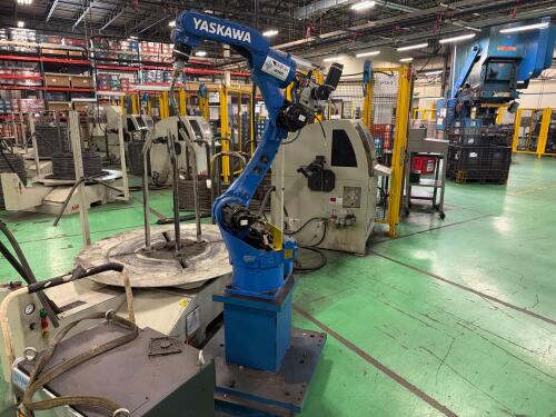 2016 Yaskawa Motoman MA1440 industrial welding robot, And 2018 Yaskawa Motoman YRC1000 robot controller