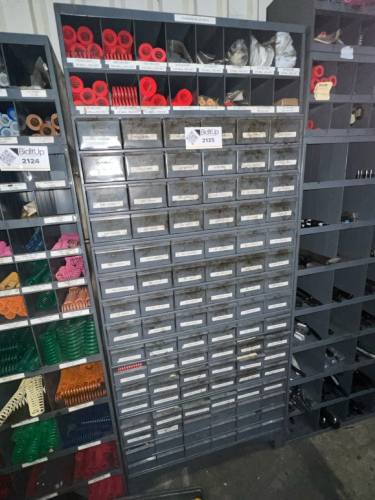 Industrial Die Springs w/ Multi-Compartment Storage Rack &ndash; Assorted Heavy-Duty Compression Springs
