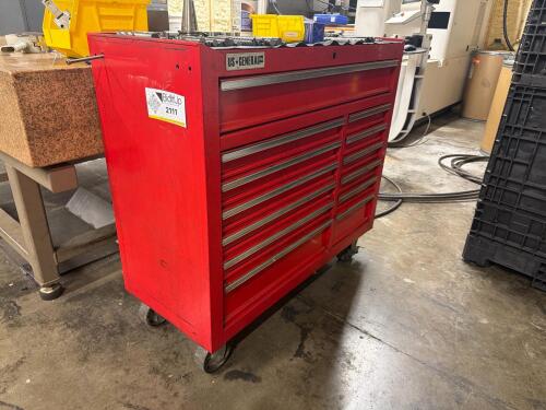 US GENERAL Tool box (contents included)
