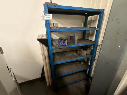 Steel frame storage shelf