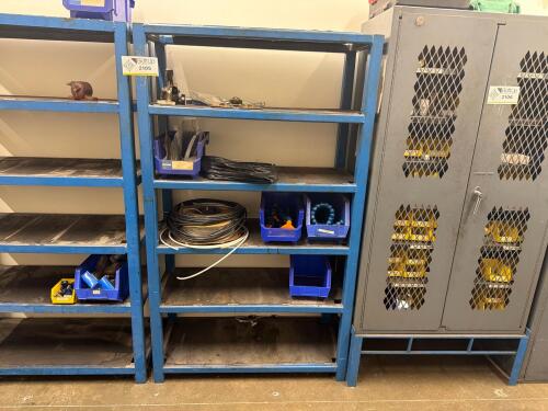 Steel frame storage shelf