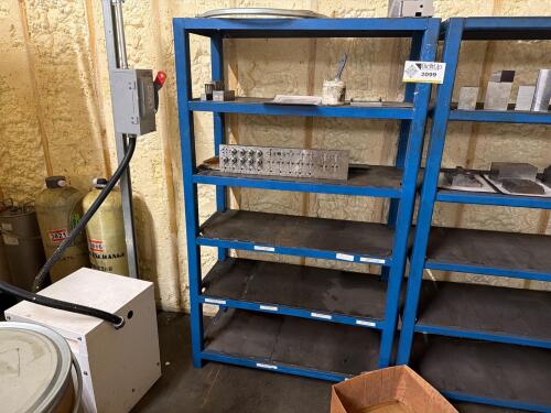 Steel frame storage shelf