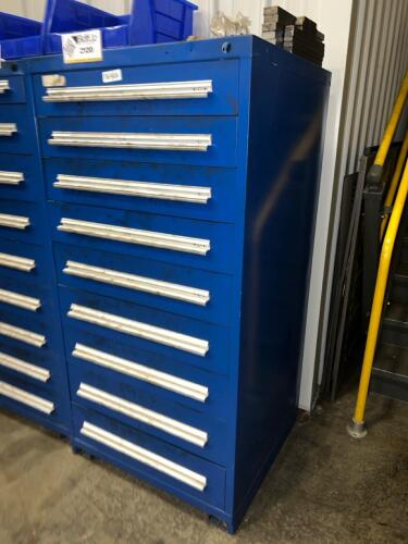 Heavy-Duty Industrial Multi-Drawer Steel Storage Cabinet With Components