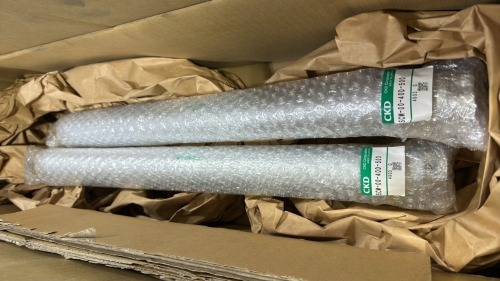 Lot (2) CKD Round Body Cylinders, Model: SCM-00-40D-500