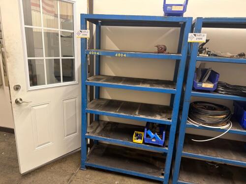 Steel frame storage shelf