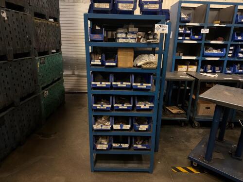 Steel frame storage shelf (Contents not included)