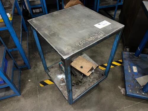 Heavy-Duty Steel Rolling Utility Cart / Shop Work Table With Casters